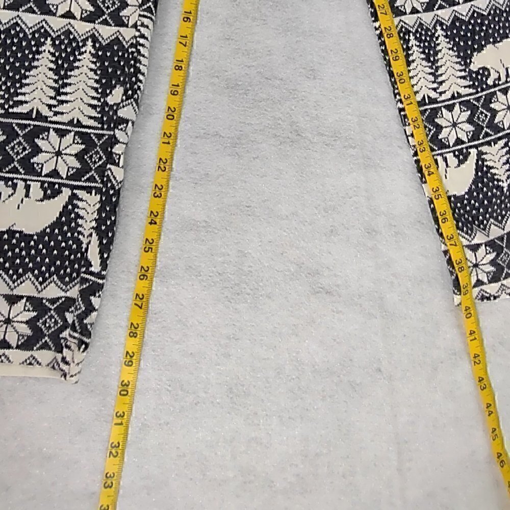 Old Navy Gray White Fair Isle 100% Cotton Pajama Bottoms Size Large - Picture 7 of 9